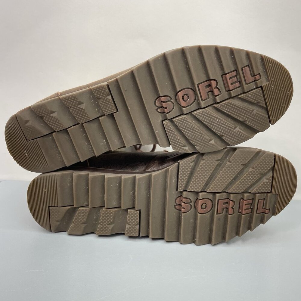 Sorel Harlow Lace Cozy Ankle Boots Shearling Fur‎ Waterproof Leather Womens 9 - Picture 11 of 12